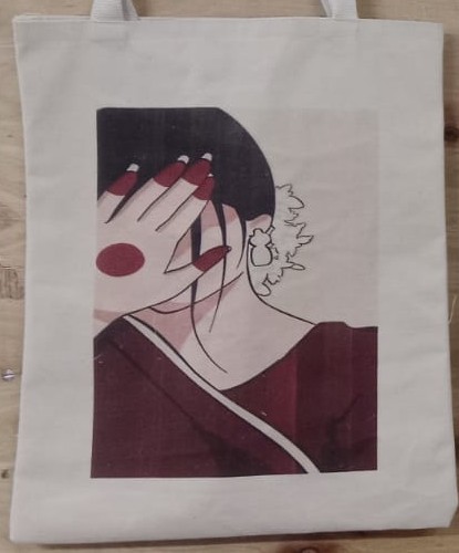Modern Portrait Tote Bag